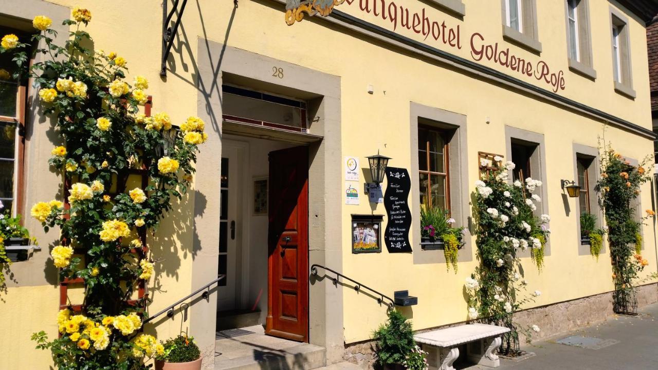 Boutiquehotel Goldene Rose - Self-Check-In Rothenburg ob der Tauber Exterior photo
